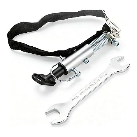 Remorque de vélo, attelage de remorque de vélo avec goupille de sécurité et clé à molette, attelage de remorque vélo pour remorque enfant, remorque pour animaux de compagnie (1/5)