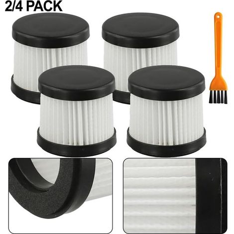 Lot de 4 Filtres HEPA H13 Lavables et Bacs à Poussière Compatibles avec Aspirateur Balai Sans Fil Karcher CVH 2, Accessoires de Rechange avec Outil de Nettoyage (1/5)
