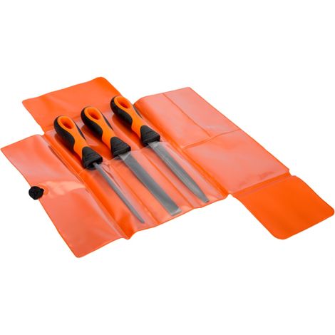 Bahco ERGO-Feilensatz, Halbschlicht 150 mm - 3-tlg., Hieb 2 (1/3)