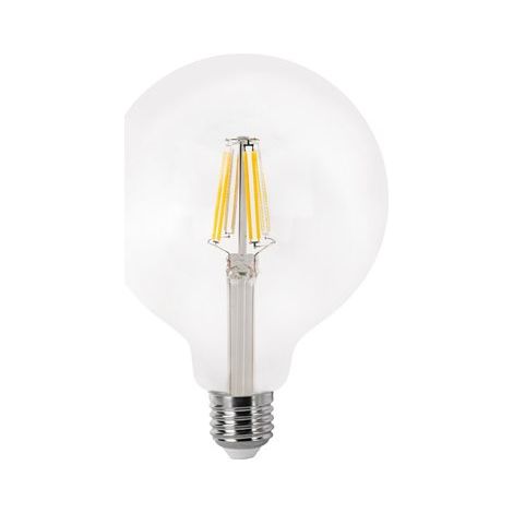 Bombilla LED tipo globo de filamento E27 G125 (12W 4000K 1521lm) IP20 Ø12x15,5cm transparente (1/2)