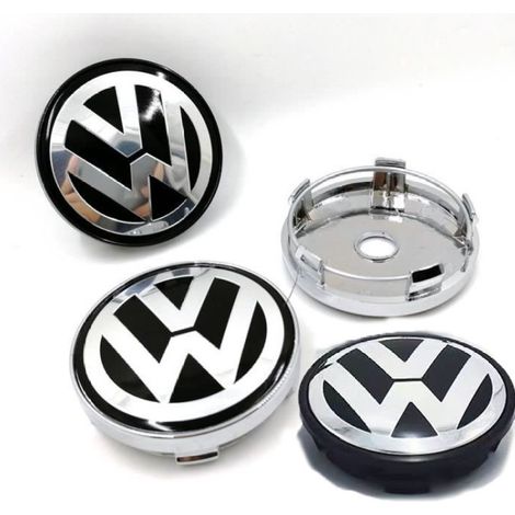 4pcs Cache Moyeu 60mm Logo VW Jante Centre Roue Emblème Pour Volkswagen - 4pcs Cache Moyeu 60mm Logo VW Jante Centre Roue Emblème Pour Volkswagen (1/5)