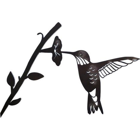 Metallvogel-Wandkunst, schwarze Metallvogel-Wanddekoration, moderne Metallwanddekoration mit Vogel- und Zweigmotiv für Schlaf- und Wohnzimmer (1/5)