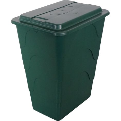 TrendLine Regentonne eckig Deckel Hahn 280L grün Regenwassertonne Wassertank