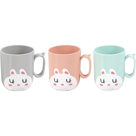 Lot de 3 porte-brosses à dents à motif lapin, tasses de salle de bain incassables (1/5)