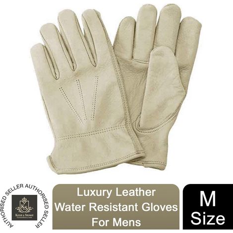 Kent & Stowe Luxury Leather Water Resistant Gloves for Gardening, Men's Medium (1/5)