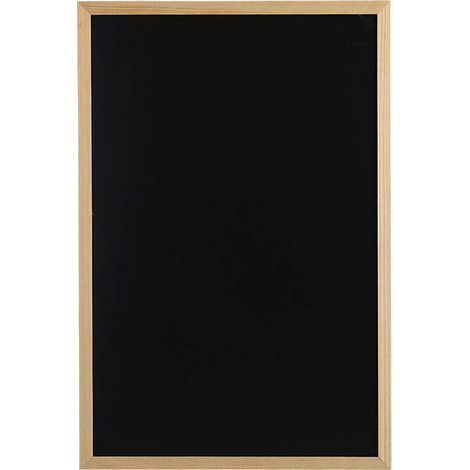 Tableau magnétique 60 x 40 cm – Surface en métal avec craie – Accroche facile avec crochets – Pour bureau et espace d'étude – Zeller