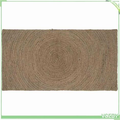 Tapis de surface - FAF EISY - 42010534 - Rectangulaire 80x150 cm - Jute 100% - Gris (1/5)