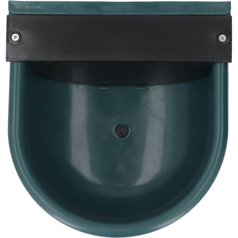 Abreuvoir pour bétail avec trou de drainage, en ABS, grande capacité, vert foncé, pour bovins, ovins et chevaux. (1/5)