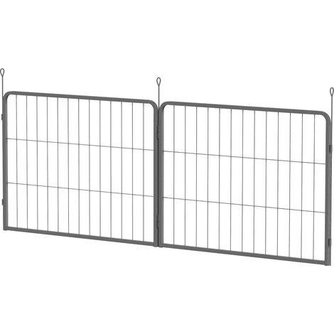 2 Piece Dog Pen Expansion Pack for 60cm High Pet Playpen  3 Stakes, for Small Dogs (1/5)