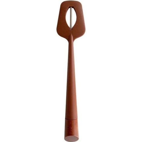 Termómetro de Cuchara Portátil con Raspador de Silicona, Espátula Larga Digital, Termómetro Alimentario para Chocolate, Cremas, Salsas, Mermeladas y Jarabes, Lectura Instantánea (1/5)