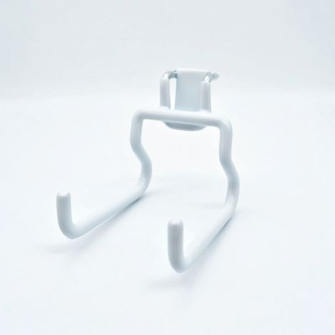 Accessori portaoggetti da parete per pannello forato bianco 30 mm