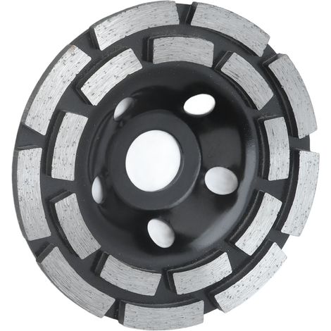 Diamantschleifscheiben-Set mit geringer Vibration, schwarz, für Stein und Beton, Durchmesser 115 mm (1/5)