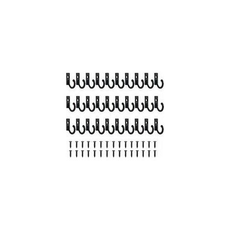 Lot de 30 Petits Crochets Vintage Support Mural pour Porte-clés à Crochets Suspendue Crochets Bijoux Crochets À Clé Pour Vêtements Crochet Patère Avec Vis Patère Porte Manteau pour Mural Salle de Bain (1/5)
