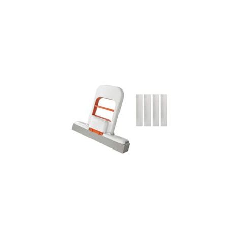 Mini balai pliable avec chiffon remplaçable pour les tâches de nettoyage à la maison, opération manuelle, comprend une brosse et des têtes d'éponge lavables pour une utilisation répétée et le contrôle (1/5)