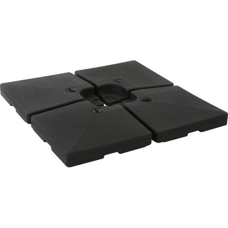 Porte-parasol HWC-F79, support pour parasol déporté/marché, pour croix de pied, à remplir jusqu'à 124kg