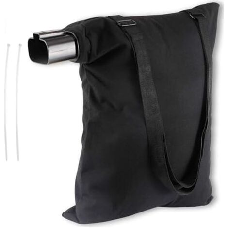 Sac d'aspirateur de rechange pour souffleur de feuilles Black & Decker BV2900 BV3100 – Mélange de coton et de polyester, fermeture éclair en bas, nettoyage de cour et jardin