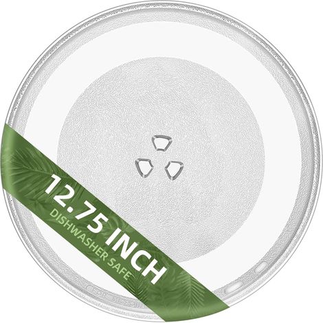 Plateau Tournant Verre Micro-ondes 32,4cm - Compatible GE LG Whirlpool - Remplacement WB49X10074 (1/5)