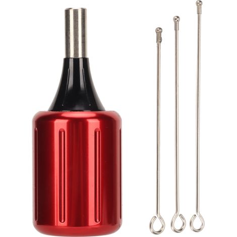 Poignée réglable en alliage d'aluminium pour machine à tatouer, compatible avec les cartouches d'encre et les aiguilles de tatouage. (1/5)