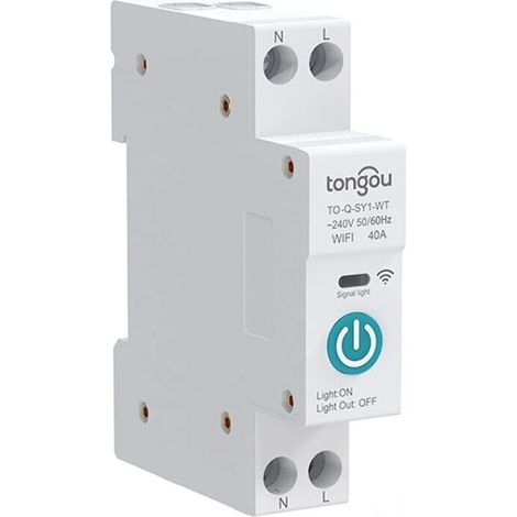 Ahlsen Tuya WiFi Smart Circuit Breaker 32A 1P DIN-Schiene Fernbedienung Schalter Tuya Smart Edition Drei Timing-Modi