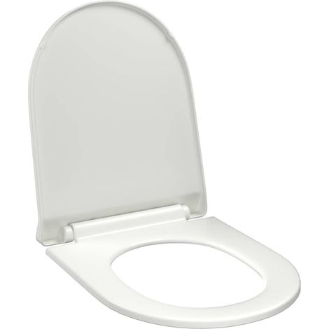 Tapa de váter de cierre suave y desenganche rápido blanca vidaXL