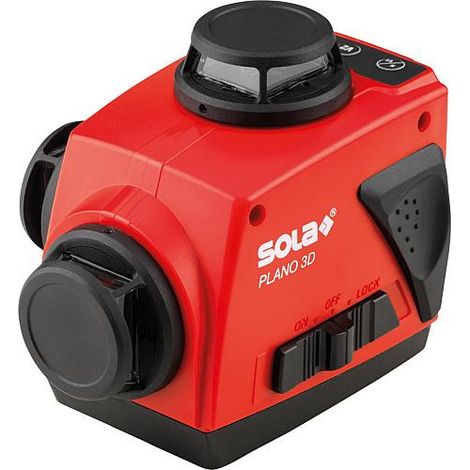 Niveau laser 3D Sola PLANO avec une portée de 80 m et une protection IP54 pour des lignes précises.