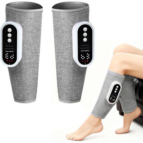 Luftdruck-Waden- und Beinmassagegerät für gleichzeitige Regeneration, Grau (1/5)