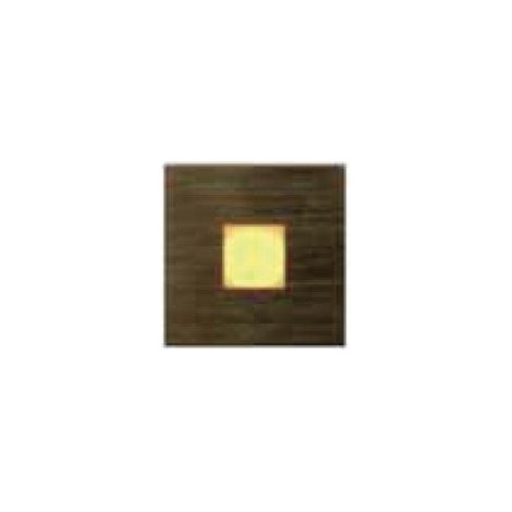 Mini encastré mural LED 0.2W carré 30X30mm acier brossé diffuseur verre lumière blanc chaud avec alimentation 230V IP20 GLOVER (1/2)
