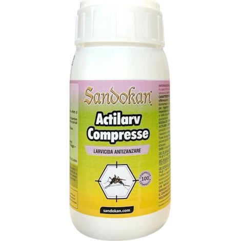 larvicida antizanzare sandokan "actilarv" 100 compresse