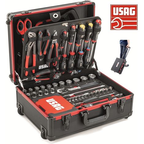 Usag 002 TMA valigia trolley con attrezzi 181 pz cassetta professionale (1/5)