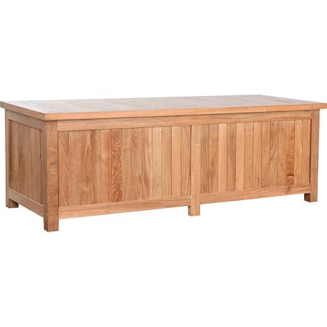 Rangement de jardin élégant en teck naturel - Brun chaud teck naturel (1/5)