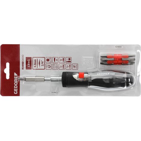R38920000 Destornillador de trinquete Bit-Telescópico 1/4" 13 en 1 (1/4)