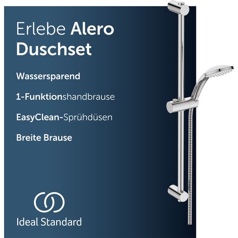 Ideal Standard Brausegarnitur Alero, Wassersparend, Breite Brause, Einfache Montage (1/5)