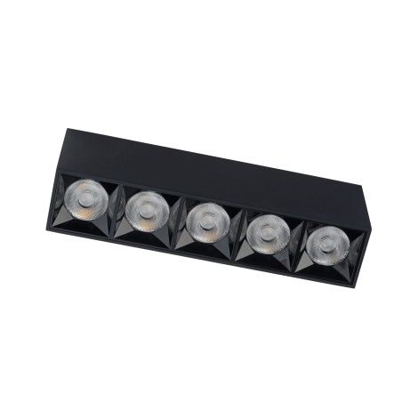 Barre LED plafond noire Nowodvorski MIDI S neutre 5 spots