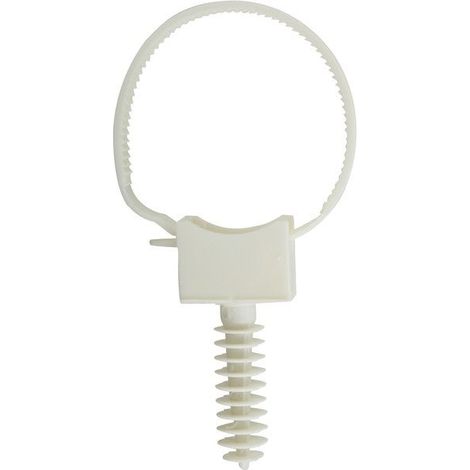 Lot De 10 Colliers À Embases Et Chevilles, Diam.16 À 25 Mm, L.165 Mm (1/2)