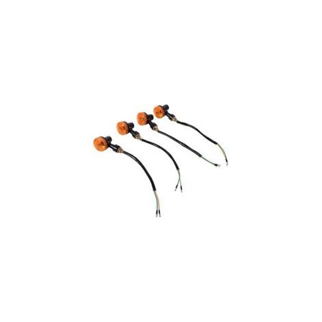 Set mit 4 Blinkern für KLR 650, 12V ABS-Kunststoff, Universal-Blinkerbirne (Orange) - Crezuo (1/4)