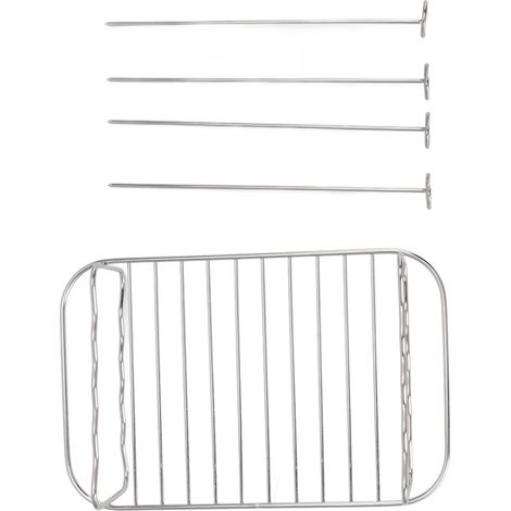 Support de friteuse rectangulaire double couche en acier inoxydable, accessoire pour friteuse à double panier NINJA FOOD 8QT (1/5)