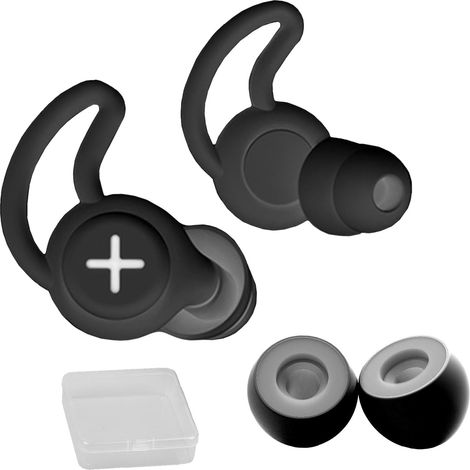 Bouchons d'Oreille pour Dormir Anti Bruit, Bouchons d'Oreille Réutilisables en Silicone Souple, Bouchons d'Oreille de Protection Auditive Adaptés au Sommeil, au Ronflement, au Travail (1/5)