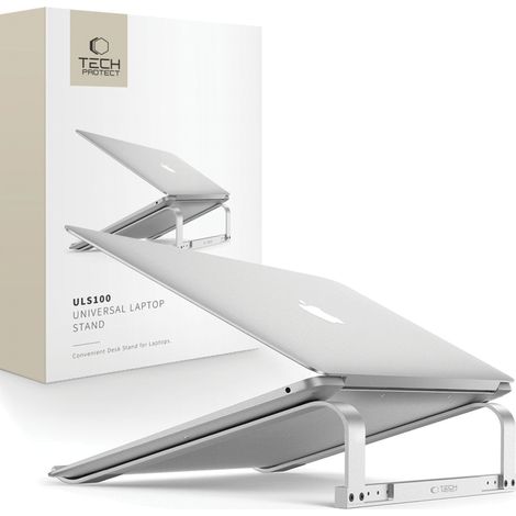 SOPORTE UNIVERSAL PARA PORTÁTIL TECH-PROTECT ULS100, COLOR PLATA