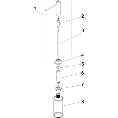 Dornbracht 82434809-19 Distributeur avec rosette VAIA (1/3)