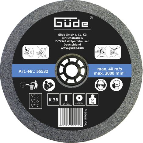 GÜDE SCHLEIFSCHEIBE 200x25x32mm K 36 ZU GÜDE DOPPELSCHLEIFER GDS 200-35