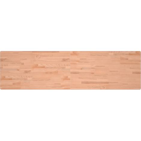 Schreibtischplatte 200x55x2,5 cm Massivholz Buche vidaXL (1/5)