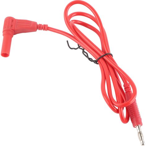 Set aus 2 roten 4mm Bananenstecker-Messleitungen, Schutzmessspitzen vom Typ J.70012, Zubehör für elektrische Multimeter. (1/5)