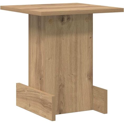 Maison Exclusive - Mesa Auxiliar Roble artesanal 35,5 x 35 x 40 c
