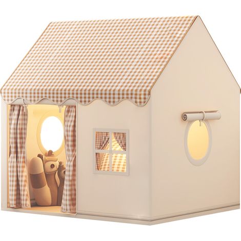 Sifree – Tente de jeux tipi pour 3-4 enfants – Grand jaune – Dimensions 105x120x128cm – Tissu polyester doux – Structure métallique robuste