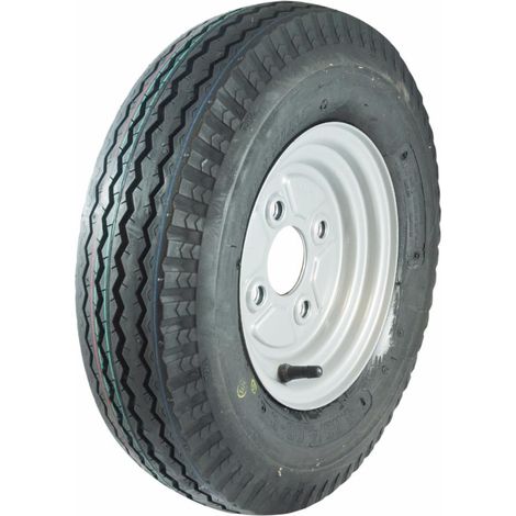 Ruota 4,50/10" con cerchio in ferro a 4 fori Fiat