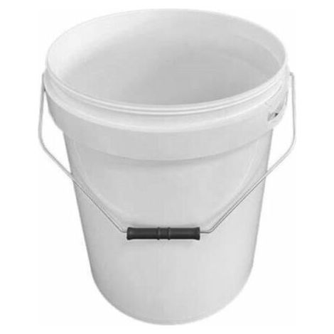 Secchio in plastica alimentare completo di coperchio manico mettallico – 6 Lt. - diam. 19 x h 21 cm