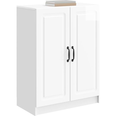 Maison Exclusive - Credenza Bianco Lucido 66 x 34,5 x 87 cm Legno ingegnerizzato