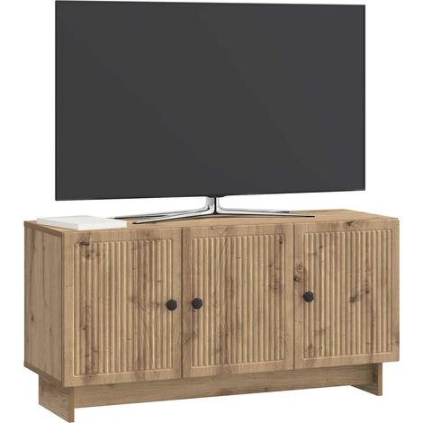 vidaXL TV Cabinet Artisan Oak 99 x 34.5 x 50 cm Engineered Wood (1/4)