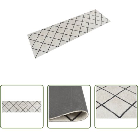 Waschbarer Teppich - Küchenteppich Waschbar Quadrat 60x180 cm Samt (1/5)