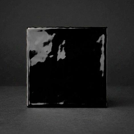 Carrelage Mur Ceramic Connection Black Brillante 13x13 cm